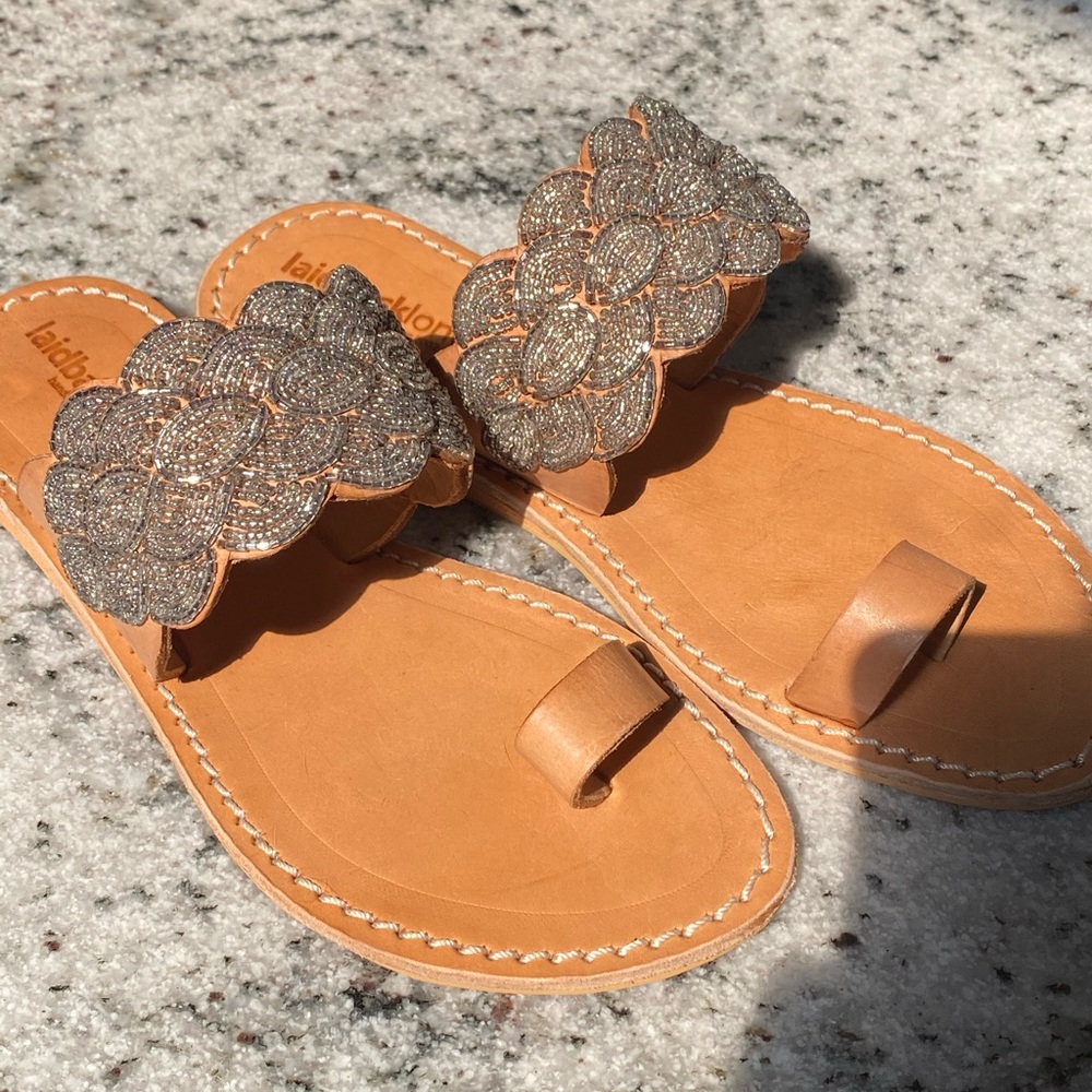 Laid Back London Leather Sandals from Anthro